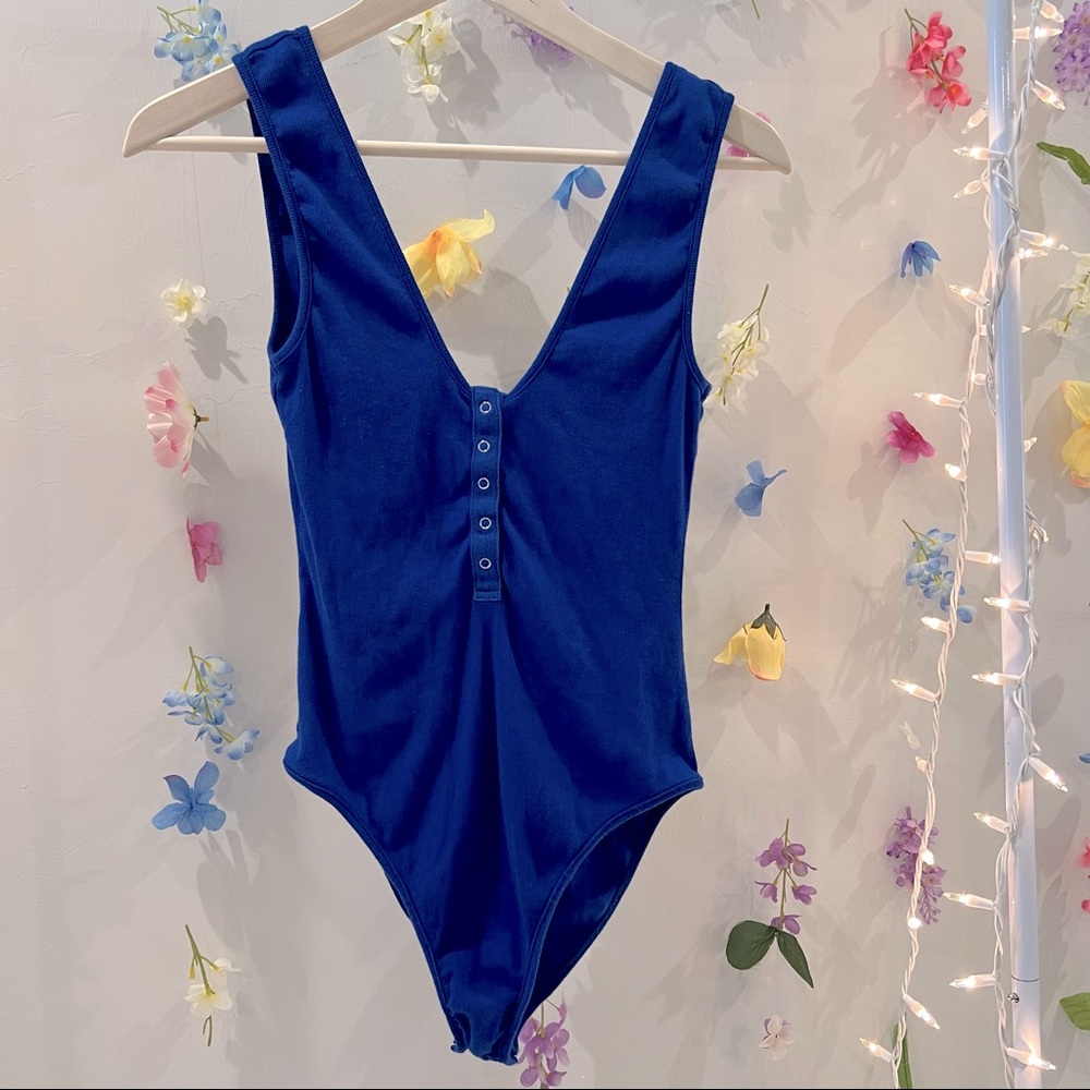 Free people intimacy blue body suit